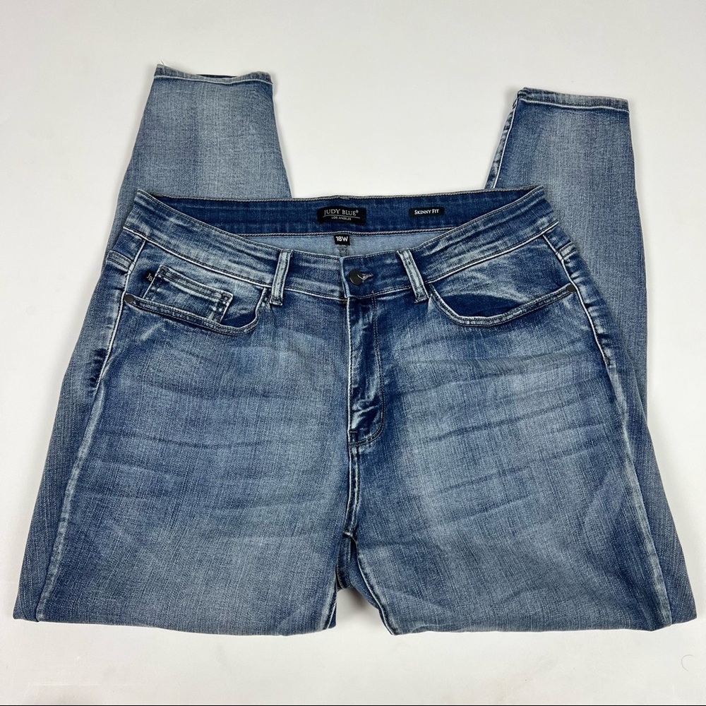 Judy Blue Skinny Fit Jeans Medium Light Wash Size 18W